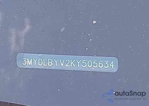 2019 Toyota Yaris Le from USA, damaged, VIN 3MYDLBYV2KY505634